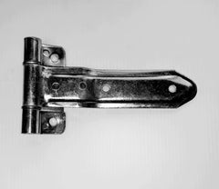 HINGE STRAP 8" WITH REVERSE BRACKET ZINC