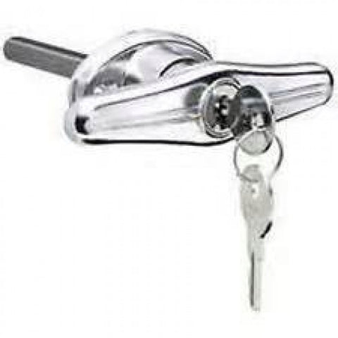 Handle T Type Chrome 303 Key Locking Handle T Type Chrome 303 Key Locking