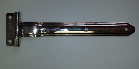 STAINLESS STRAP HINGE & BRACKET 16" POLISHES STAINLESS STEEL STAINLESS STRAP HINGE & BRACKET 16" POLISHES STAINLESS STEEL