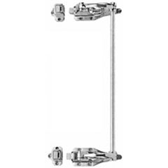 503-001 Double Lock Polished Stainless Refrigeration Lock