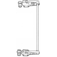 512-001 Double Lock Polished Stainless Refrigeration Lock