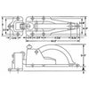 503 Lock Polished Stainless Refrigeration Lock 503 Lock Polished Stainless Refrigeration Lock