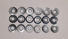 SPIN LOCK 5/16"-18 HEX FLANGE NUTS