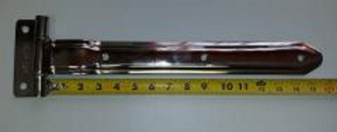 STAINLESS STRAP HINGE & BRACKET 16" POLISHES STAINLESS STEEL
