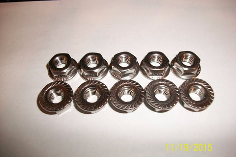 SPIN LOCK 3/8-16 FLANGE NUTS